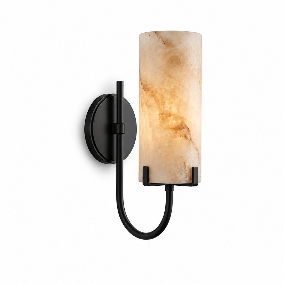 Vellora Alabaster Loop Wall Sconce
