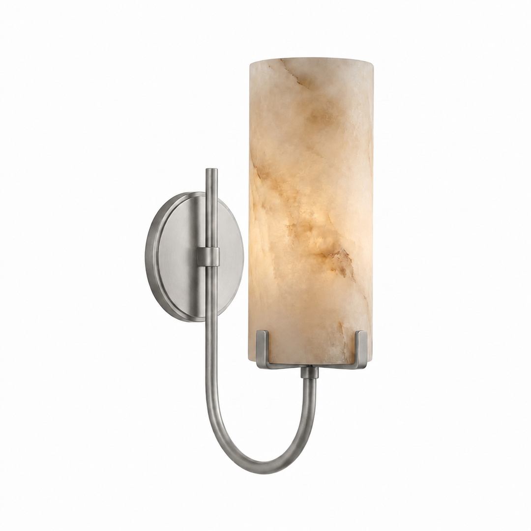 Vellora Alabaster Loop Wall Sconce