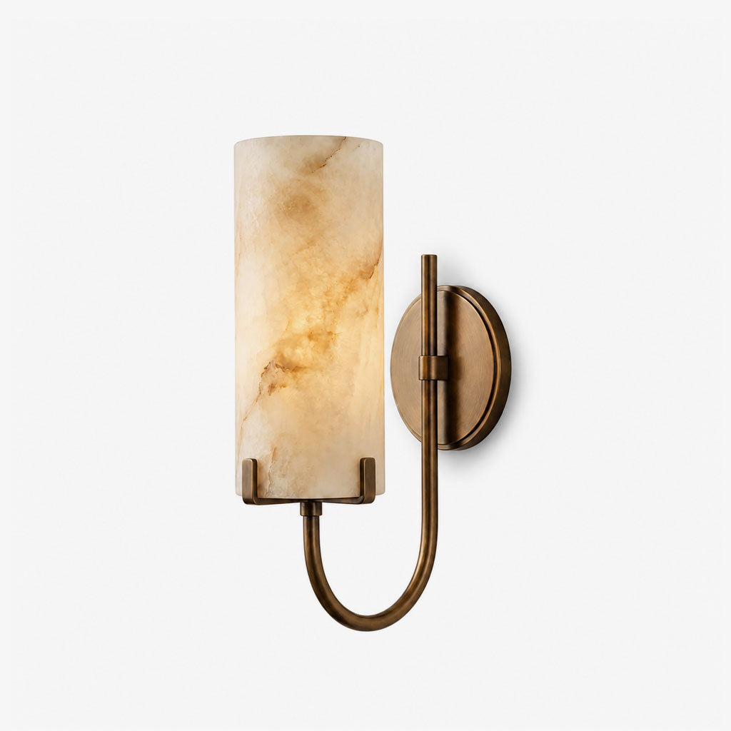 Vellora Alabaster Loop Wall Sconce