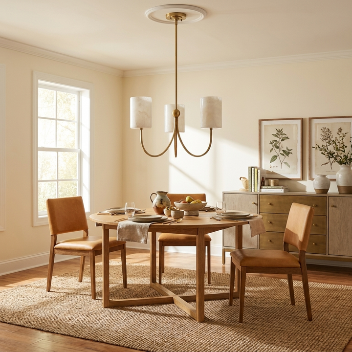 Velmora Alabaster Chandelier