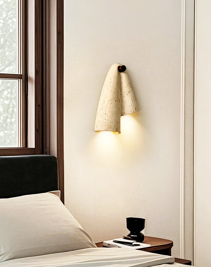 Velo Draped Stone Sconce - Vakkerlight