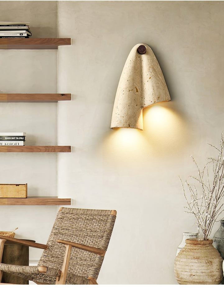 Velo Draped Stone Sconce - Vakkerlight