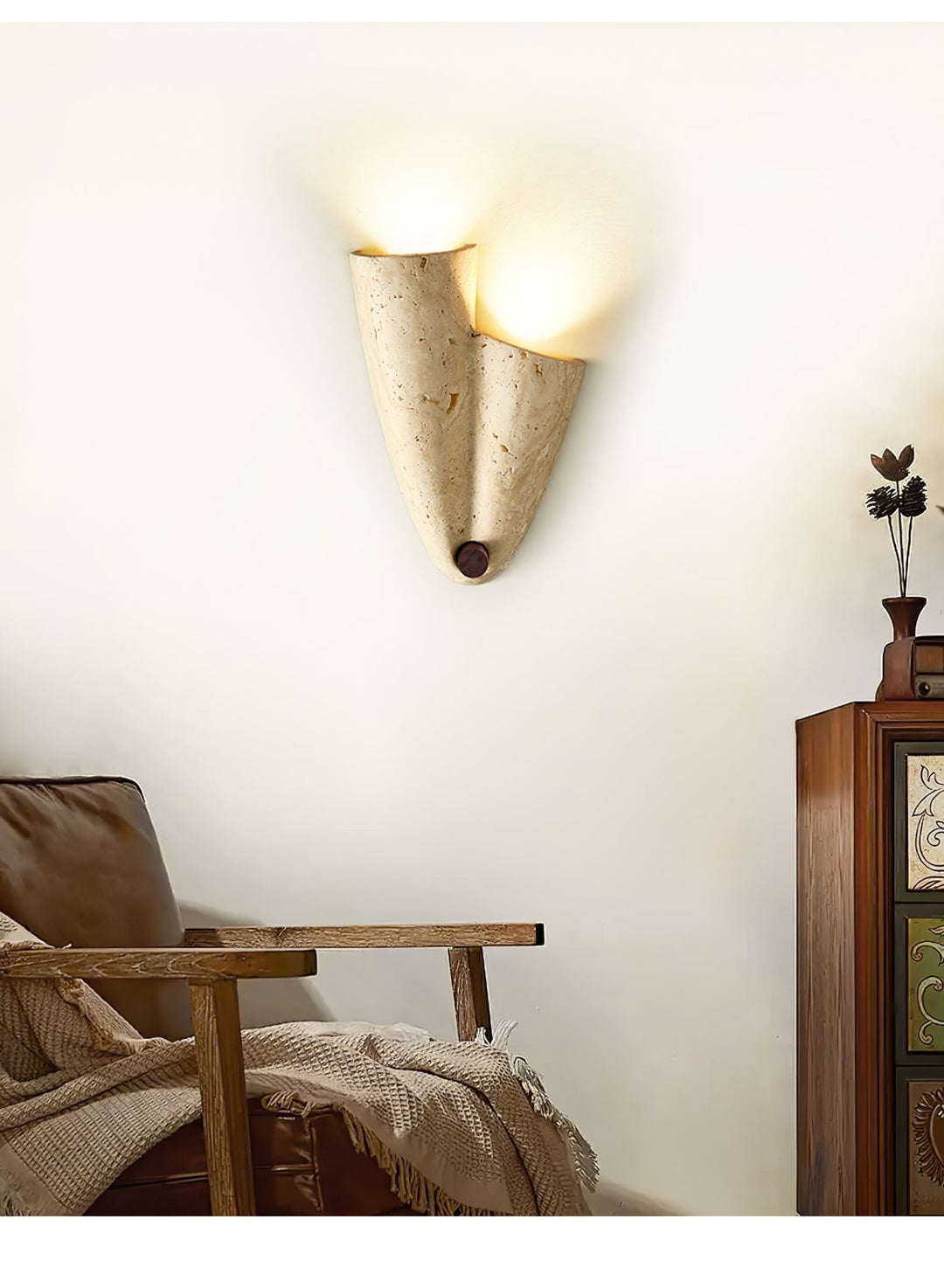 Velo Draped Stone Sconce - Vakkerlight