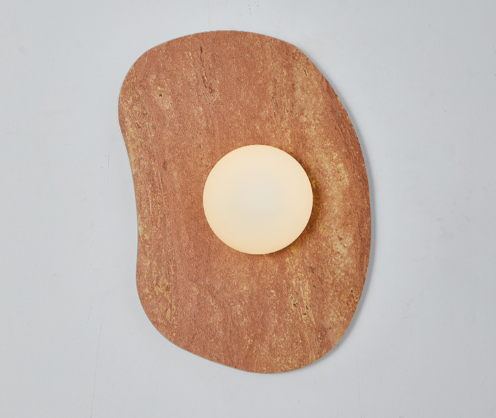 Velora Stone Oval Wall Sconce