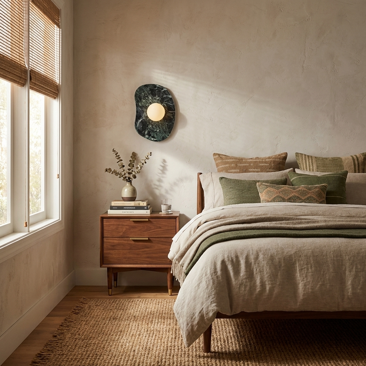 Velora Stone Oval Wall Sconce