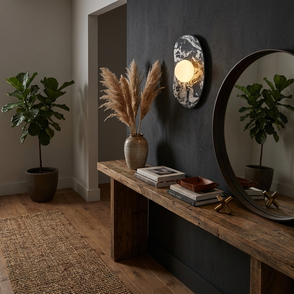 Velora Stone Oval Wall Sconce