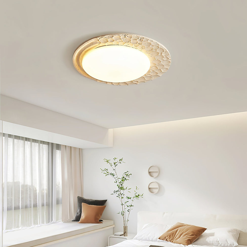 Venus Textured Stone Ceiling Light - Vakkerlight