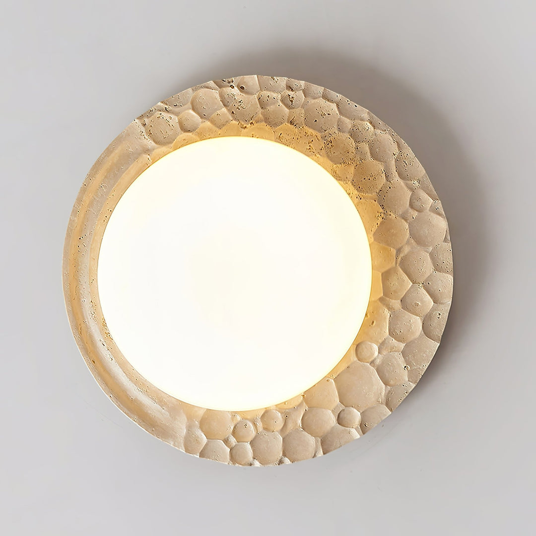 Venus Textured Stone Ceiling Light - Vakkerlight