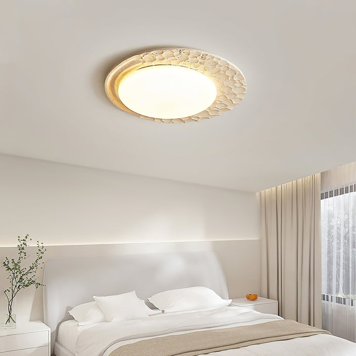 Venus Textured Stone Ceiling Light - Vakkerlight