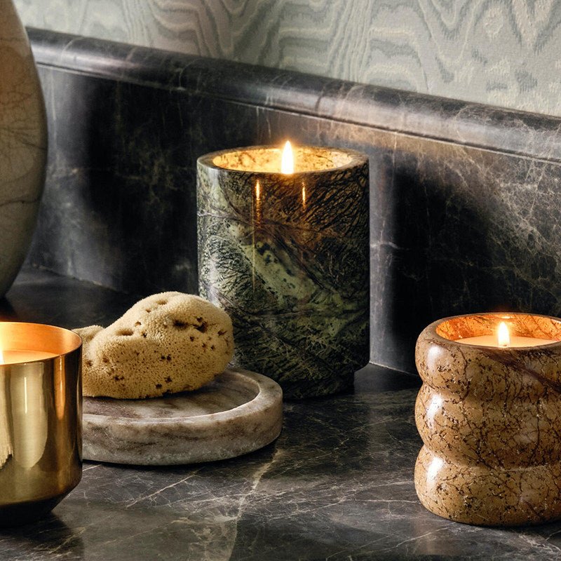 Verdant Stone Candle Holder - Vakkerlight