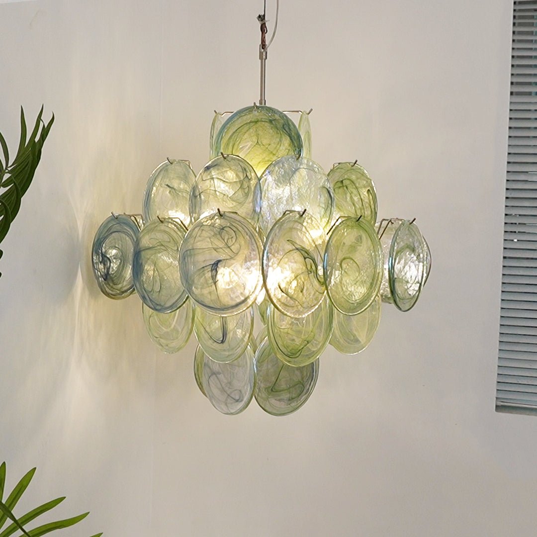 Verdant Bloom Murano Glass Chandelier - Vakkerlight