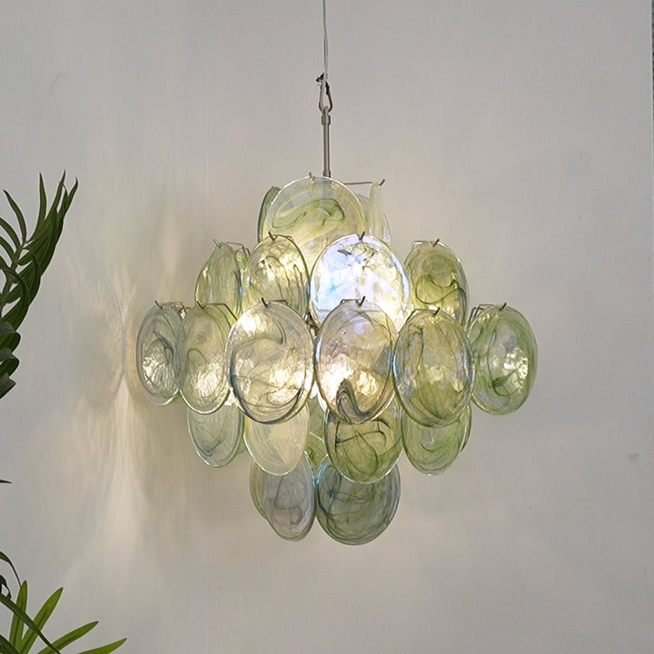 Verdant Bloom Murano Glass Chandelier - Vakkerlight