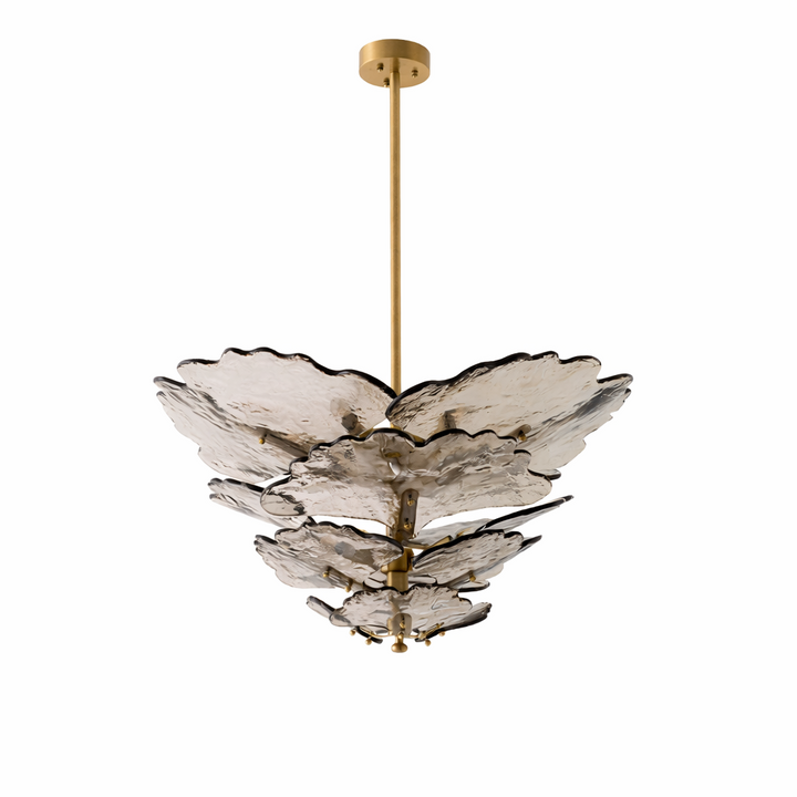 Verdant Petal Glass Chandelier