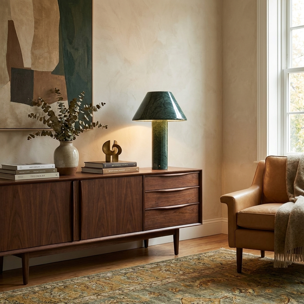 Verdelle Marble Rechargeable Table Lamp