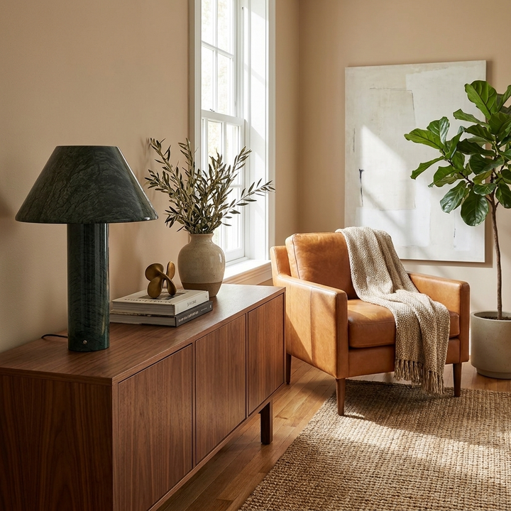 Verdelle Marble Rechargeable Table Lamp