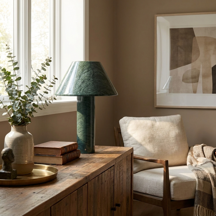 Verdelle Marble Rechargeable Table Lamp
