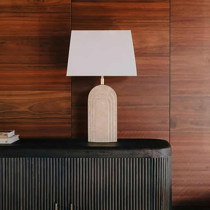 Verdura Travertine Table Lamp - Vakkerlight