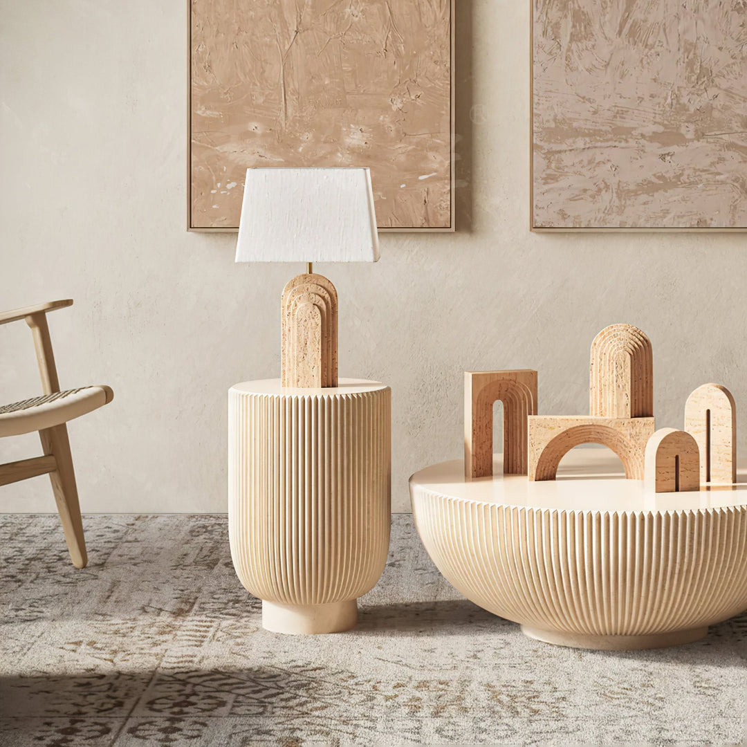 Verdura Travertine Table Lamp - Vakkerlight
