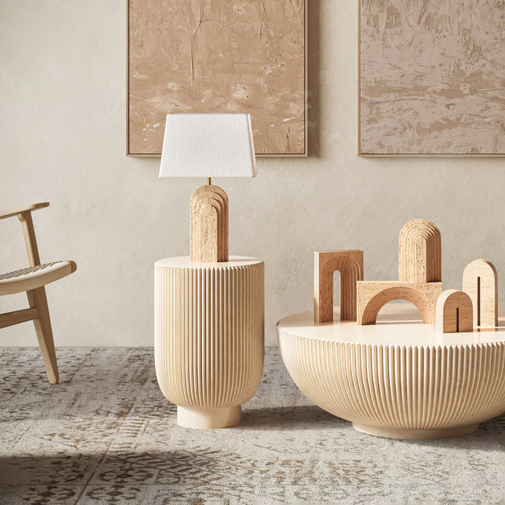 Verdura Travertine Table Lamp - Vakkerlight