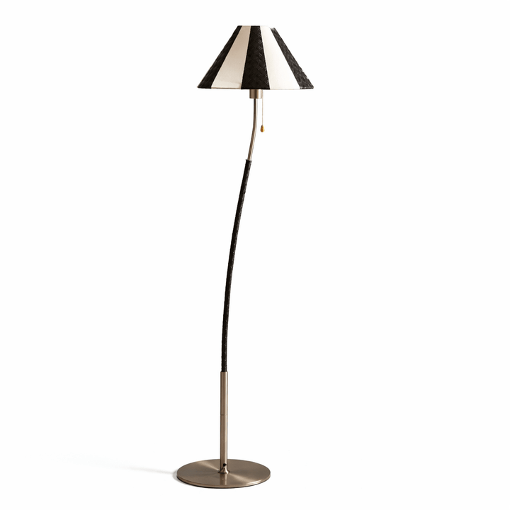 Verona Curved Striped Floor Lamp - Vakkerlight