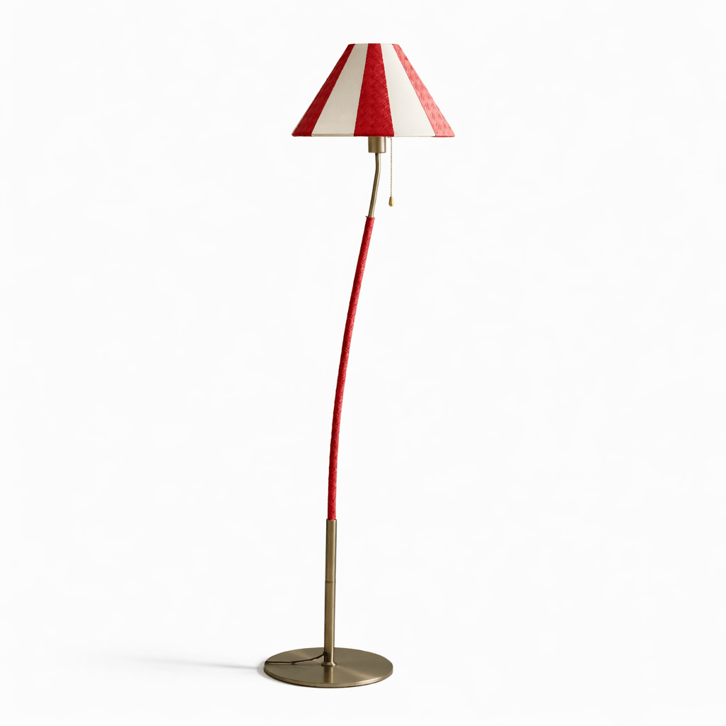 Verona Curved Striped Floor Lamp - Vakkerlight