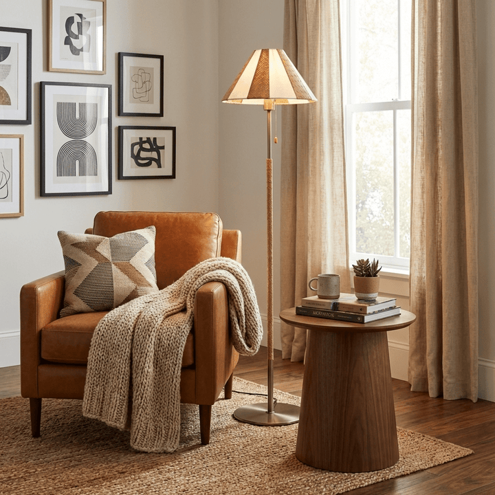 Verona Striped Floor Lamp - Vakkerlight