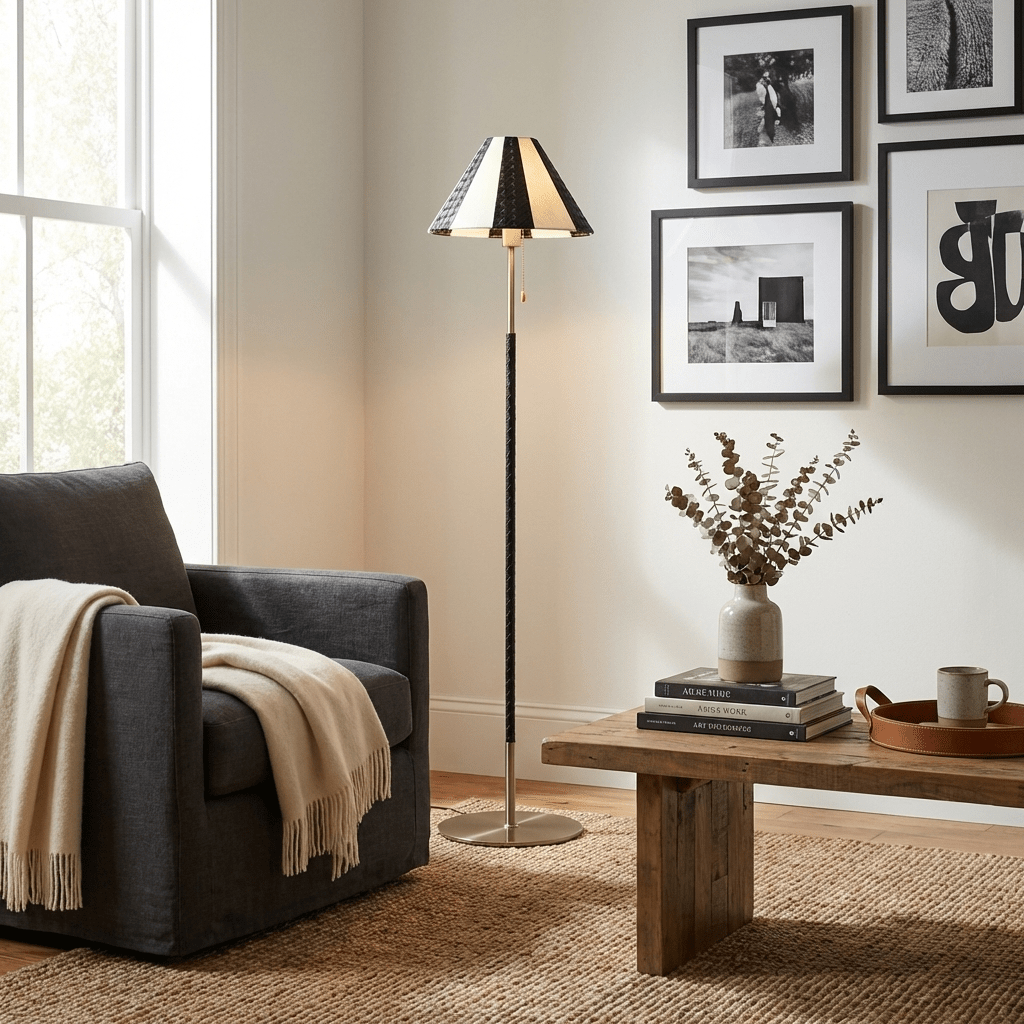 Verona Striped Floor Lamp - Vakkerlight