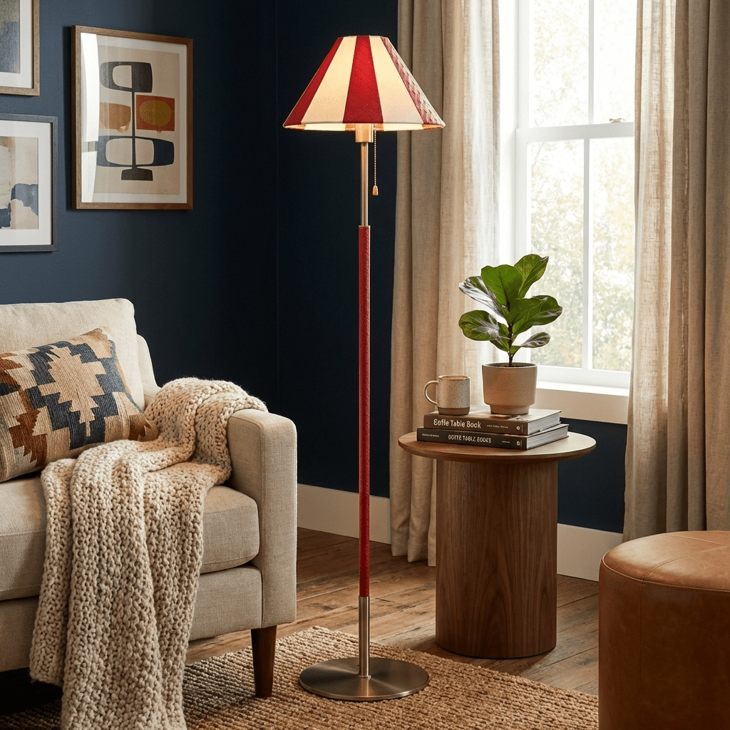 Verona Striped Floor Lamp - Vakkerlight
