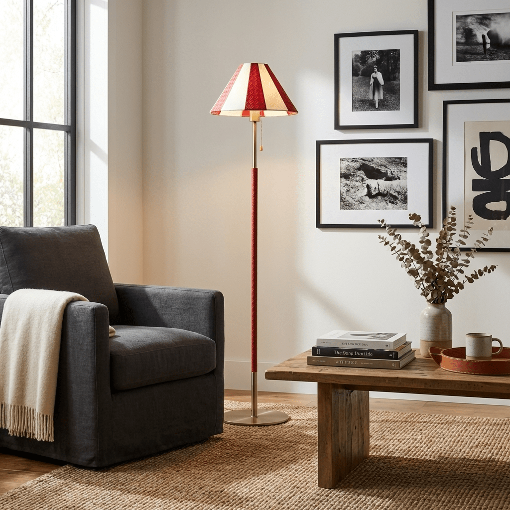 Verona Striped Floor Lamp - Vakkerlight