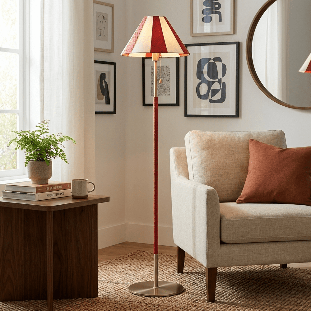 Verona Striped Floor Lamp - Vakkerlight