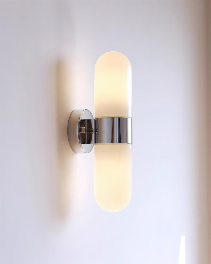 Vertical Capsule Glass Wall Sconce - Vakkerlight