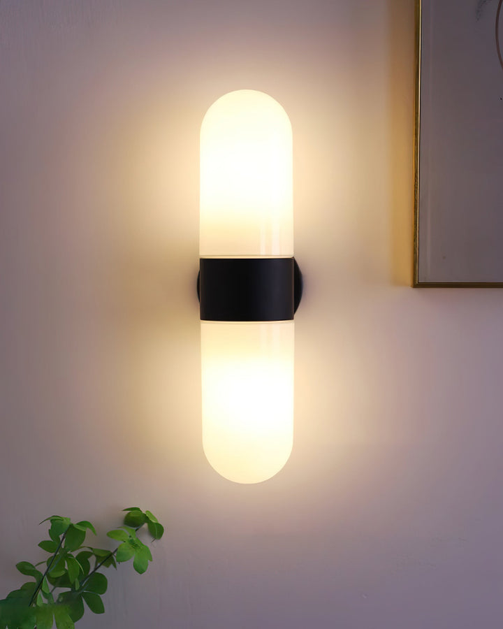 Vertical Capsule Glass Wall Sconce - Vakkerlight