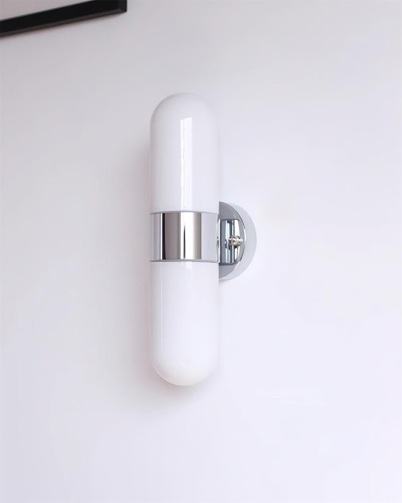 Vertical Capsule Glass Wall Sconce - Vakkerlight