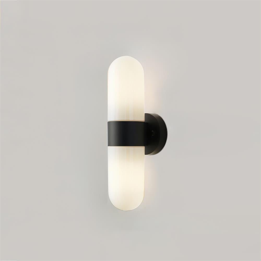 Vertical Capsule Glass Wall Sconce - Vakkerlight