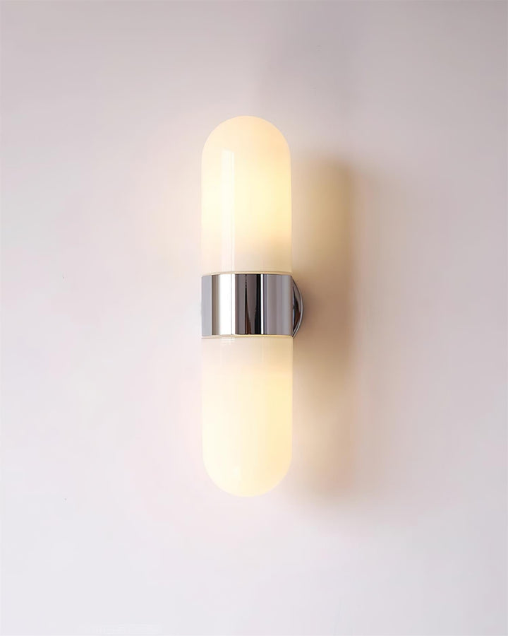 Vertical Capsule Glass Wall Sconce - Vakkerlight
