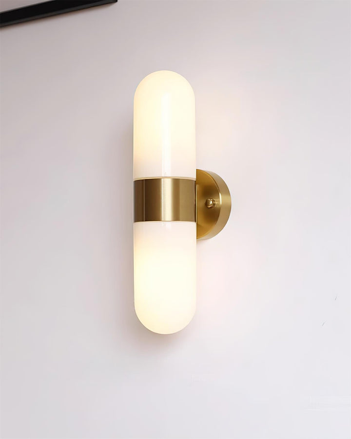 Vertical Capsule Glass Wall Sconce - Vakkerlight