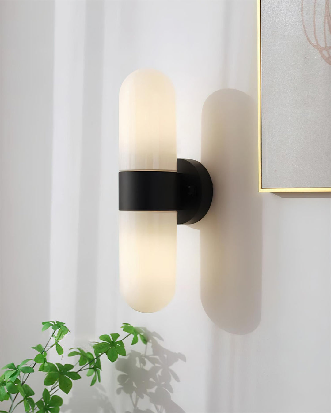 Vertical Capsule Glass Wall Sconce - Vakkerlight