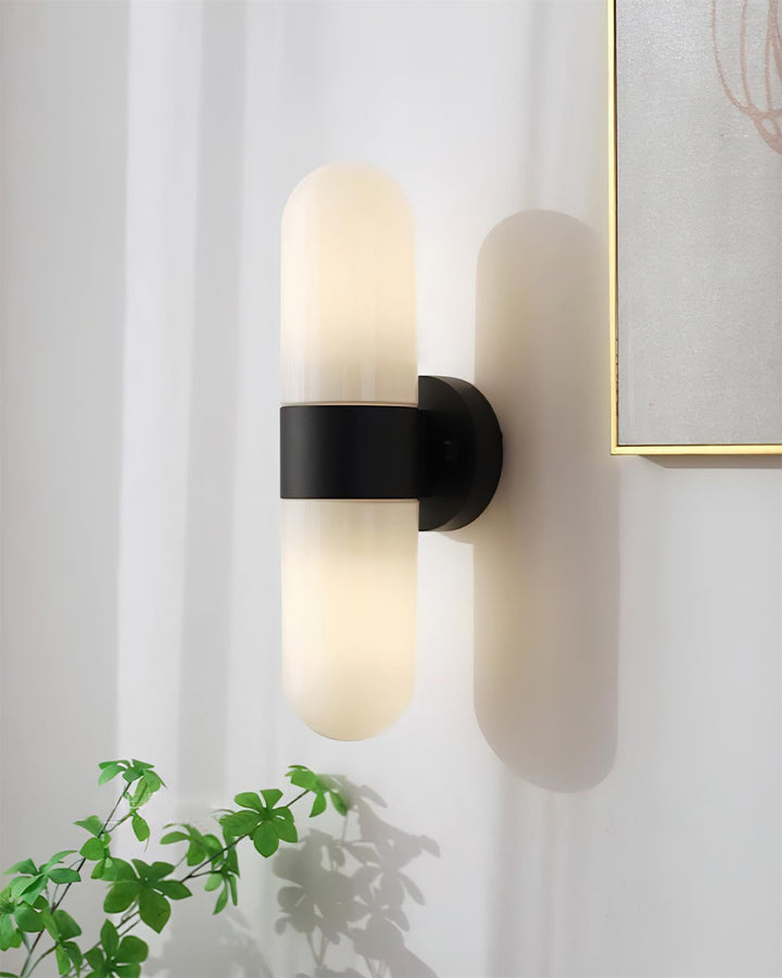 Vertical Capsule Glass Wall Sconce - Vakkerlight