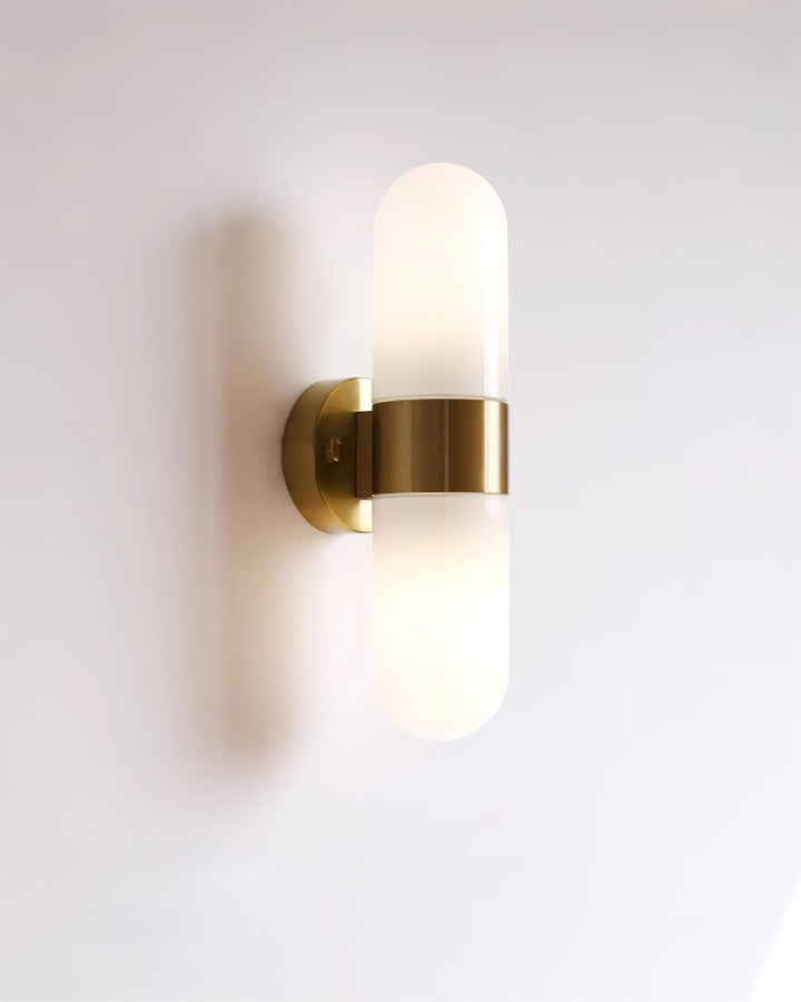 Vertical Capsule Glass Wall Sconce - Vakkerlight