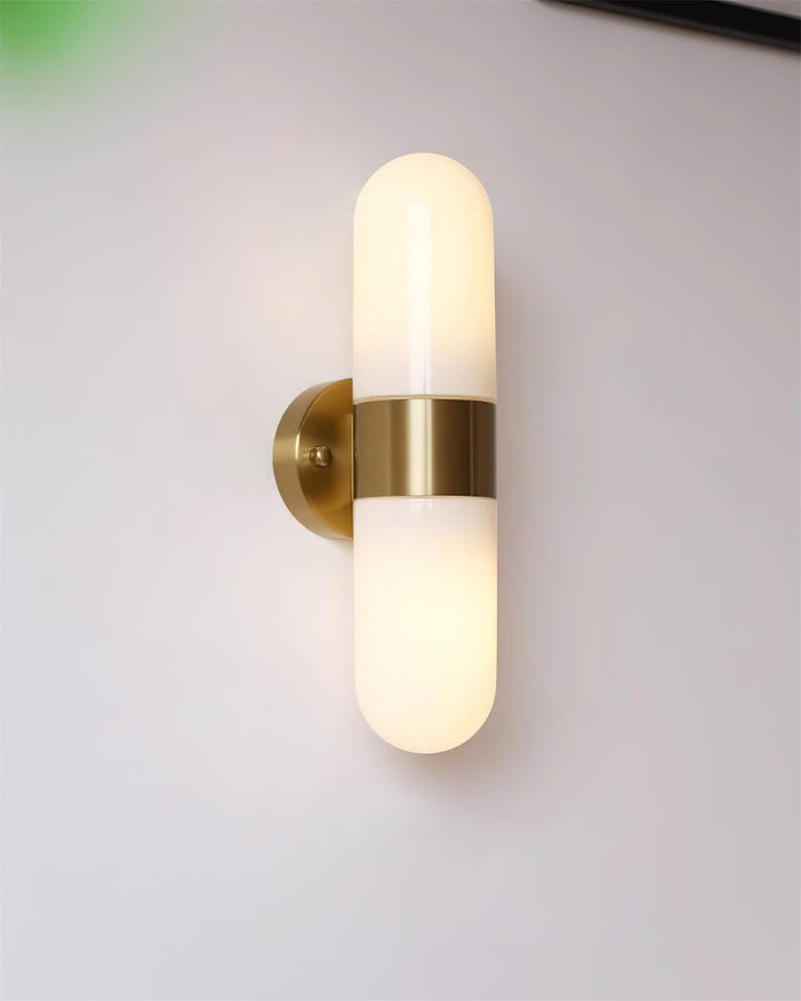 Vertical Capsule Glass Wall Sconce - Vakkerlight