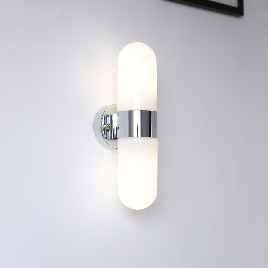 Vertical Capsule Glass Wall Sconce - Vakkerlight