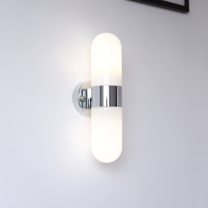 Vertical Capsule Glass Wall Sconce - Vakkerlight