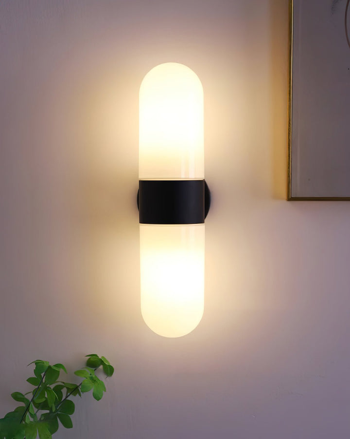 Vertical Capsule Glass Wall Sconce - Vakkerlight