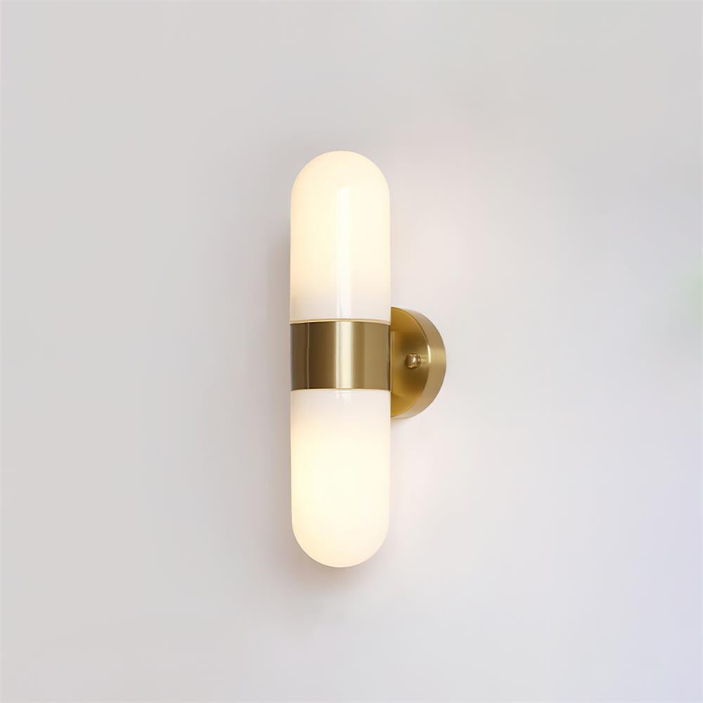 Vertical Capsule Glass Wall Sconce - Vakkerlight