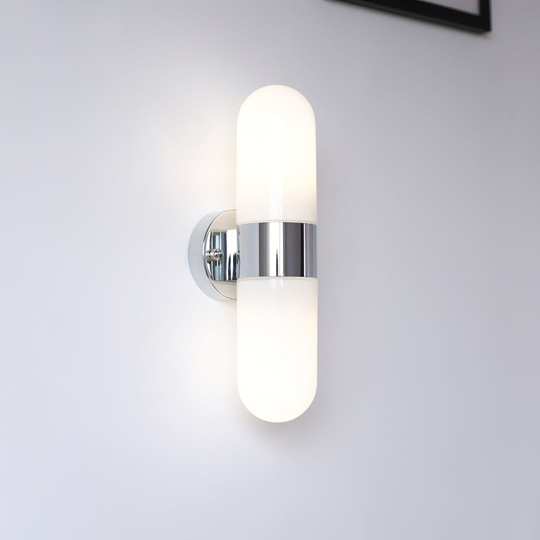 Vertical Capsule Glass Wall Sconce - Vakkerlight