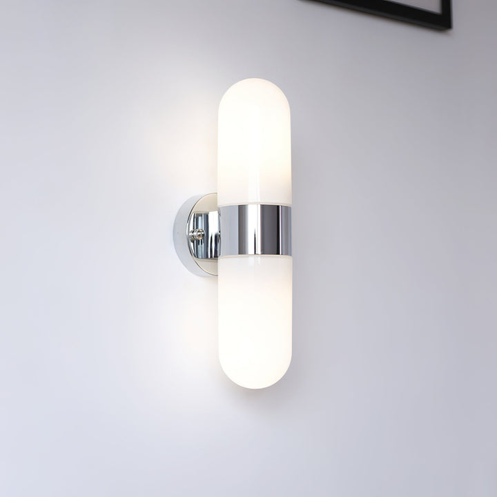 Vertical Capsule Glass Wall Sconce - Vakkerlight