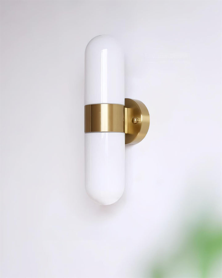 Vertical Capsule Glass Wall Sconce - Vakkerlight