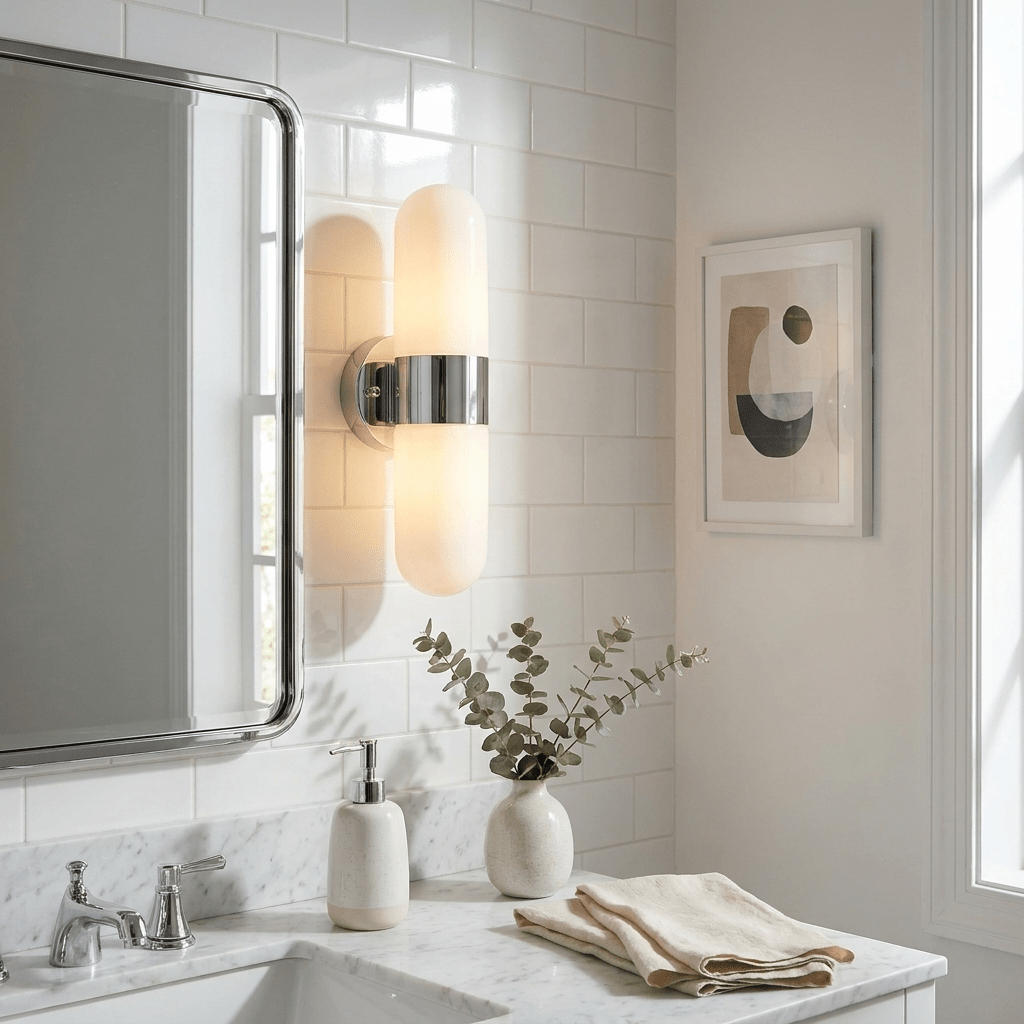 Vertical Capsule Glass Wall Sconce - Vakkerlight