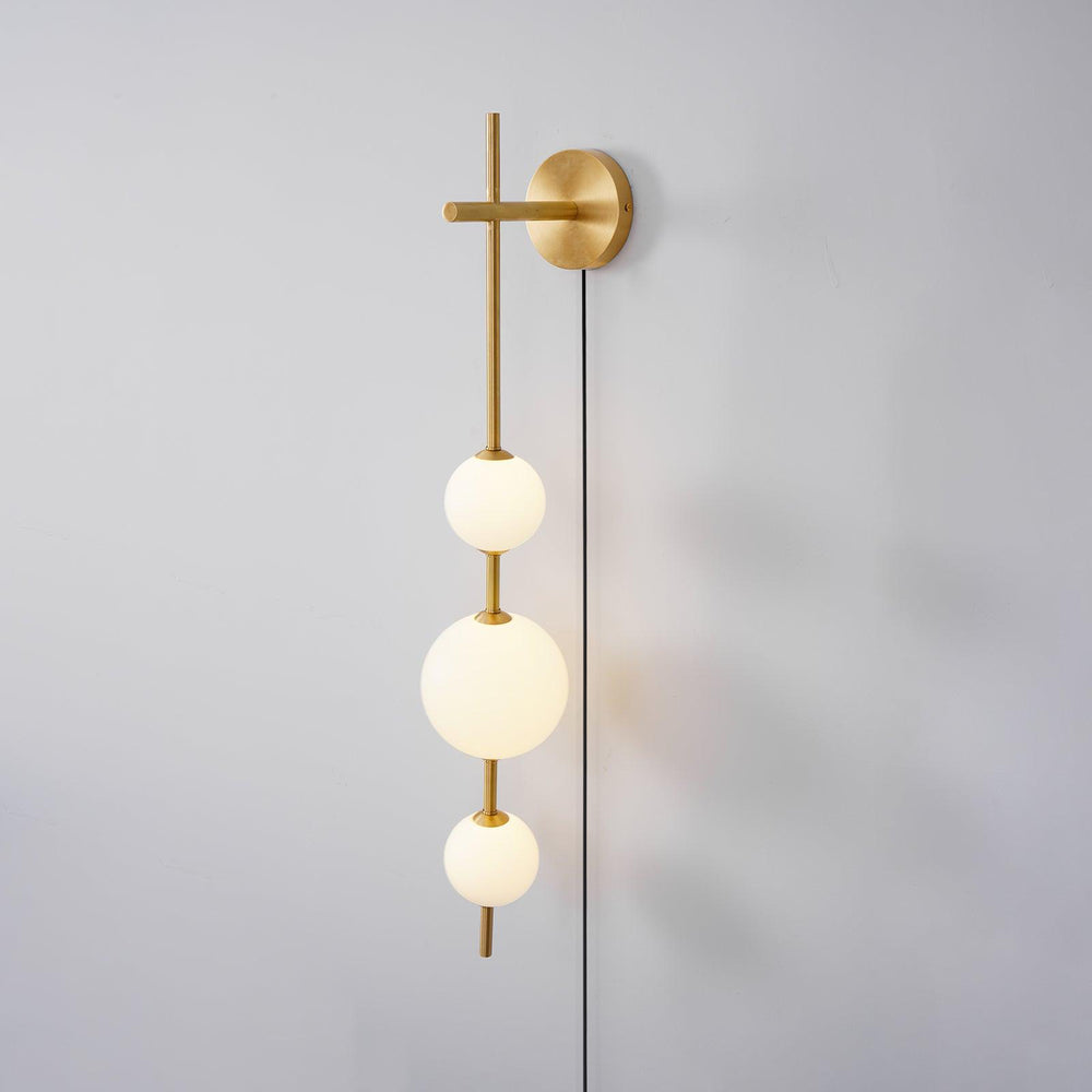 Vertical Globe Plug - in Wall Lamp - Vakkerlight