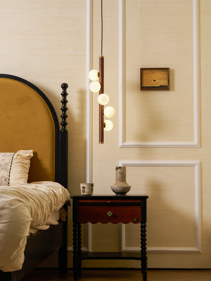 Vertical Orb Timber Pendant Lamp - Vakkerlight